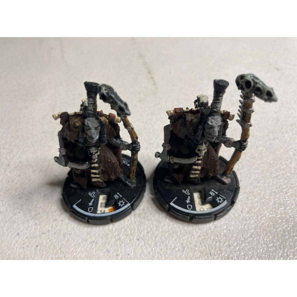 Mage Knight Krugg Seer 139 Lot of 2 Unique Whirlwind RPG MKR Miniatures Wizkids